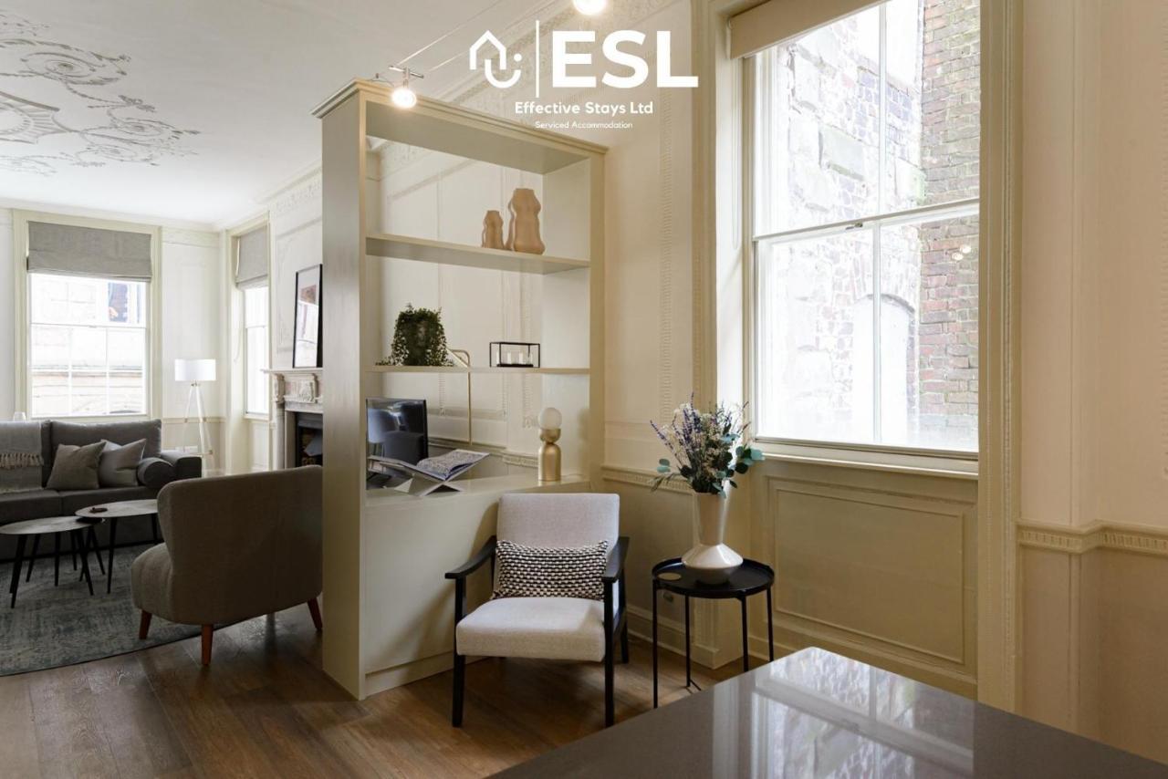 Most Central Luxury Grade 2 Listed Apartment Overlooking Shrewsbury Square - Free Parking Exterior foto